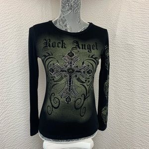 Docal Long Sleeve Embellished Shirt Size L